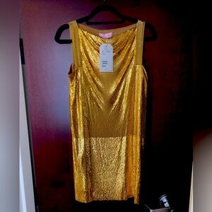 Versace for H&M Shimmering Gold Mini Dress